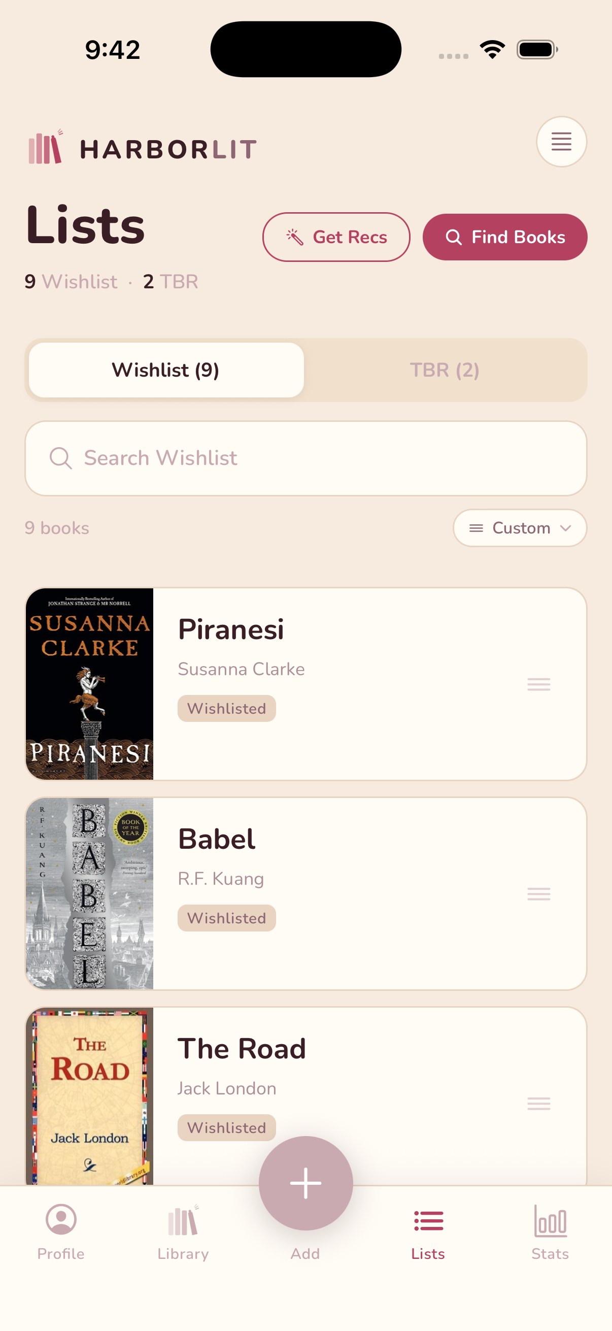 HarborLit wishlist